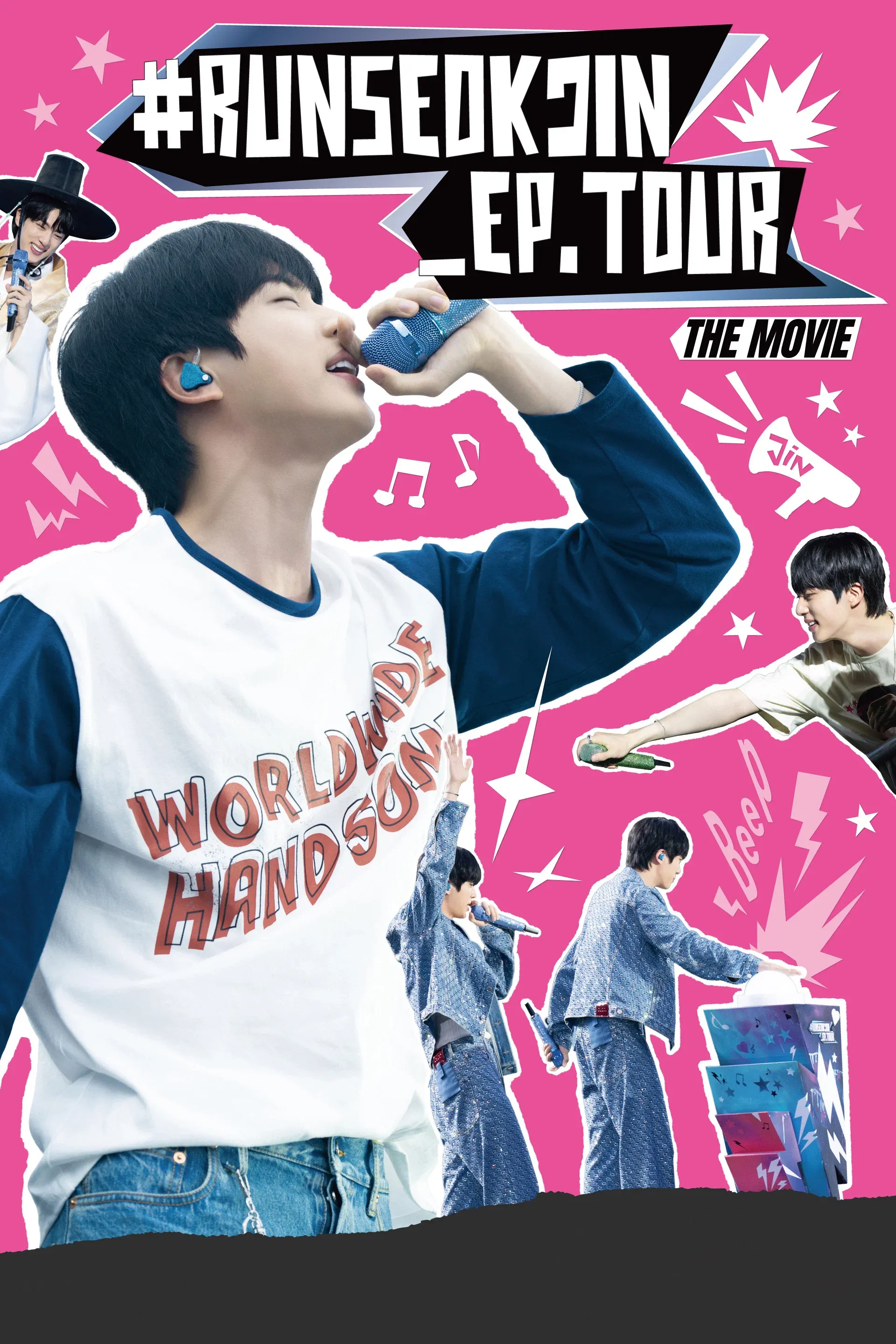 Poster for #RUNSEOKJIN_EP.TOUR THE MOVIE