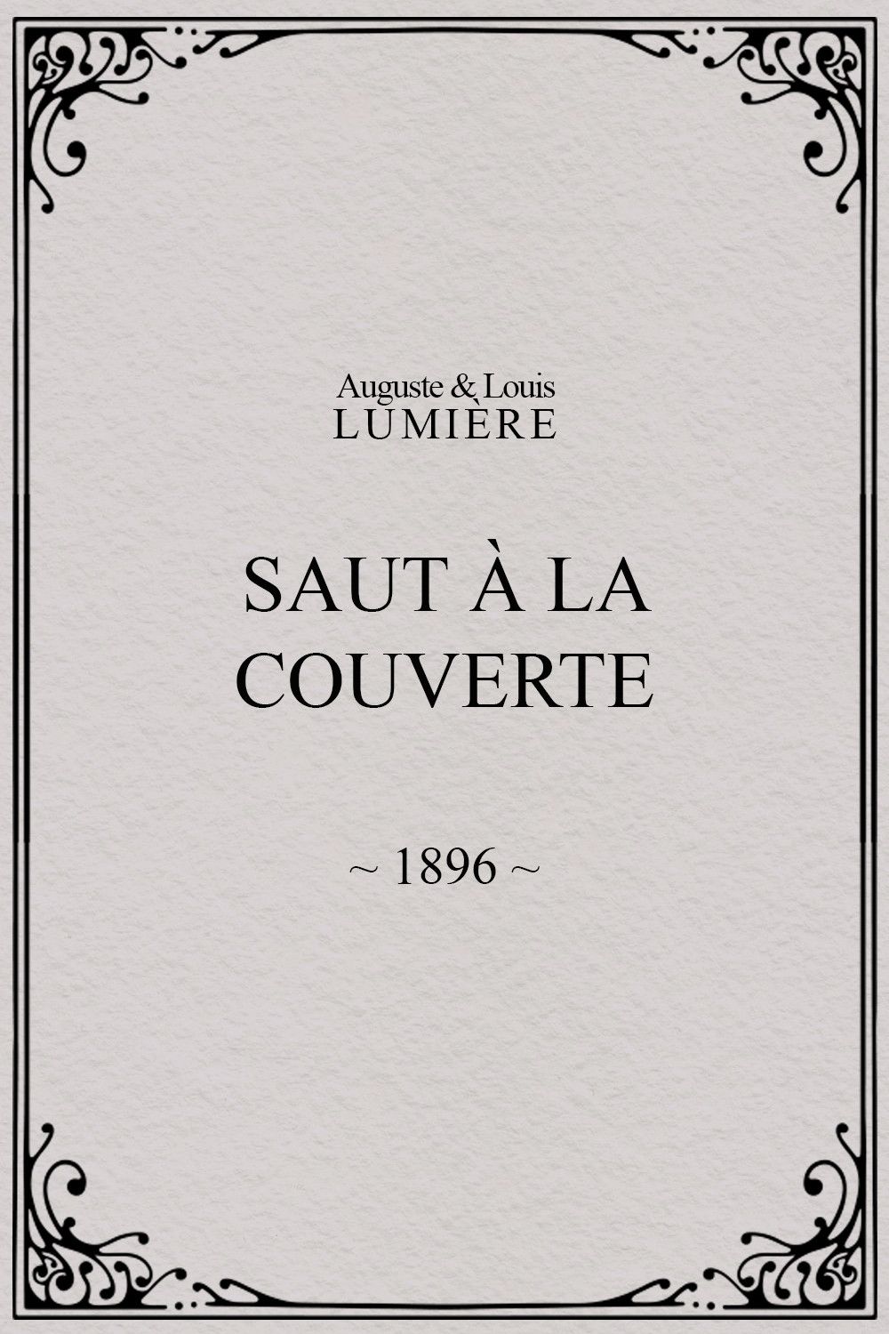 Poster of the movie Saut à la couverte