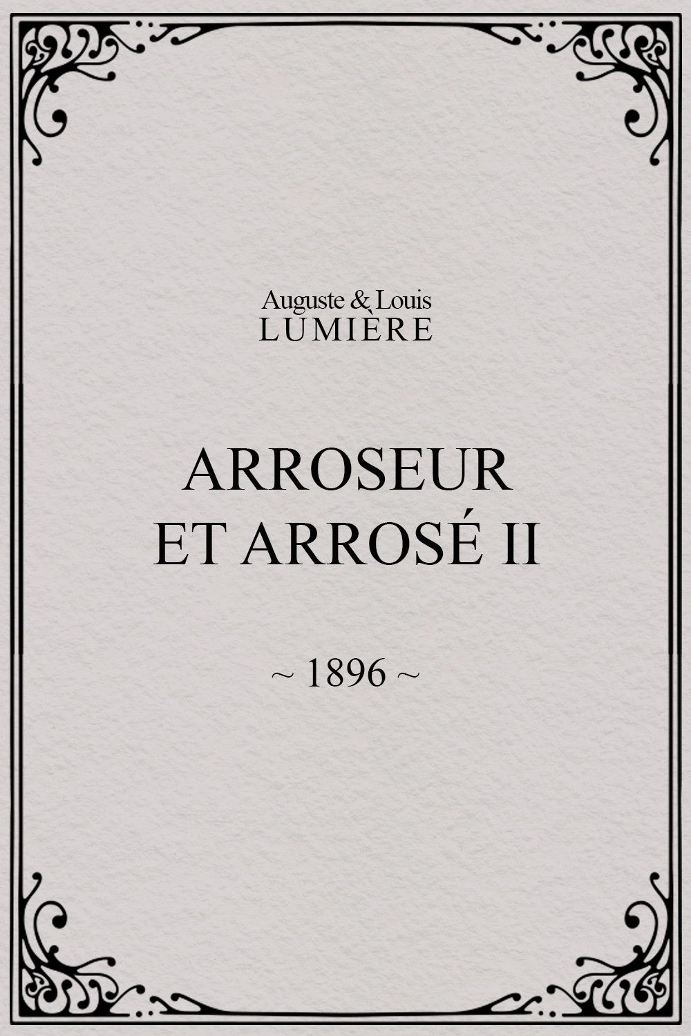 Poster of the movie Arroseur et arrosé, II
