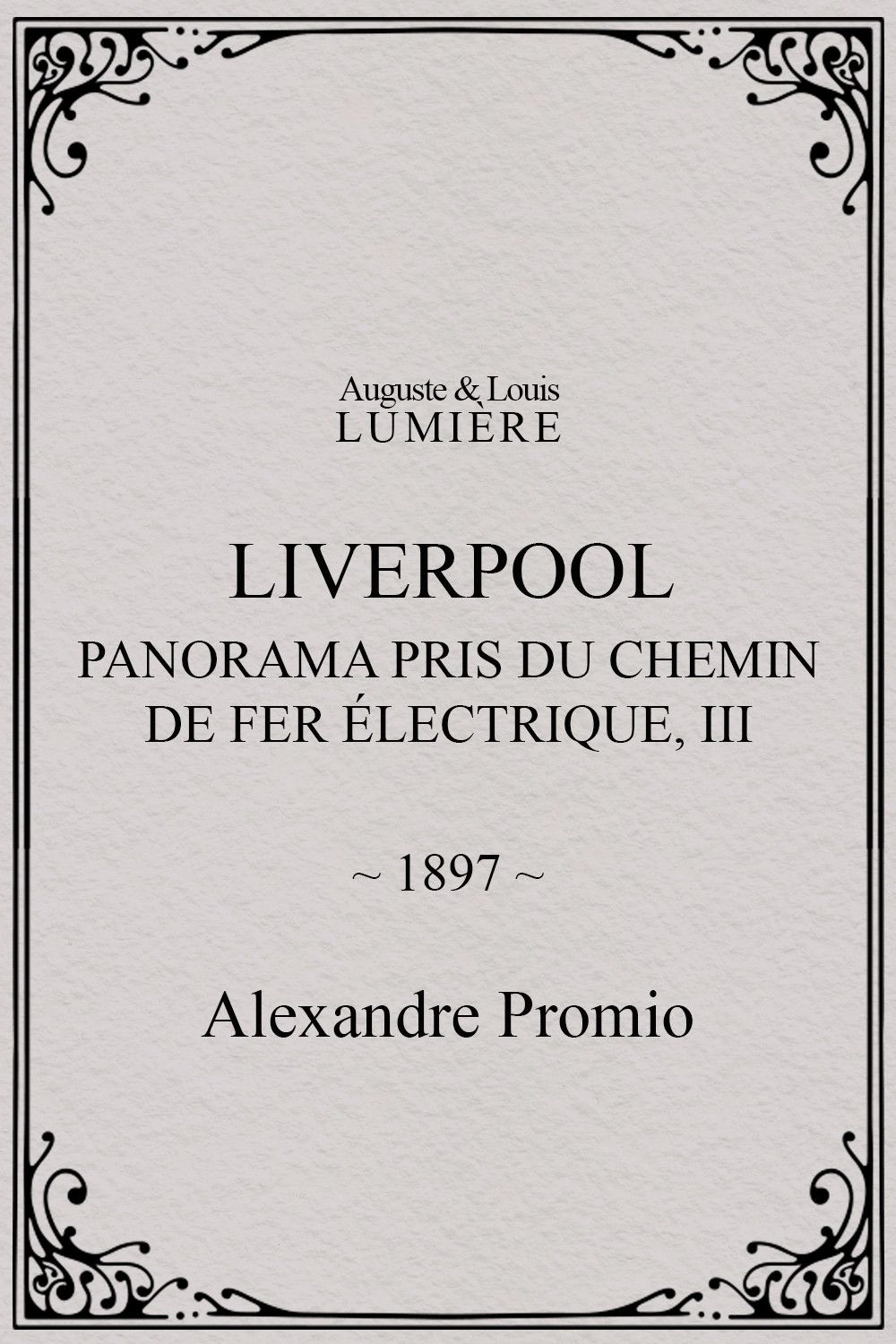 Poster for Liverpool, panorama pris du chemin de fer électrique, III