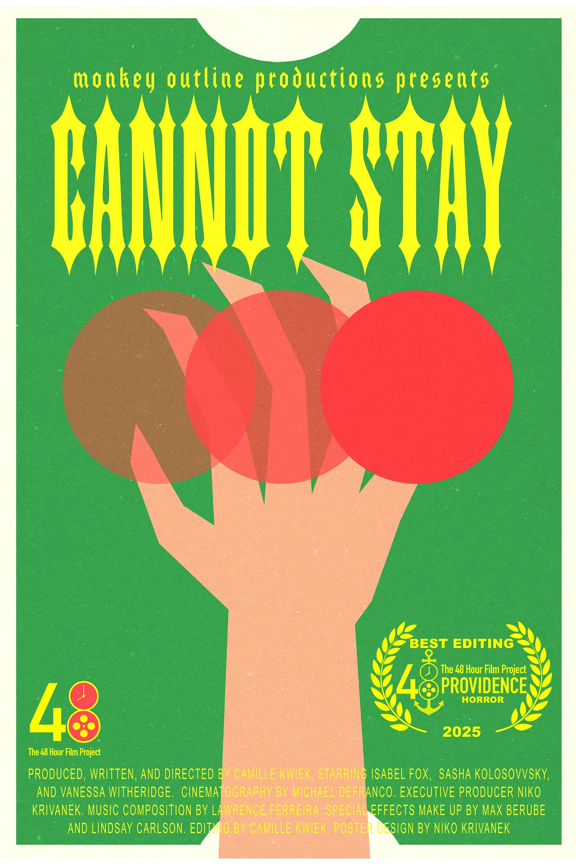 Poster for Cannot Stay