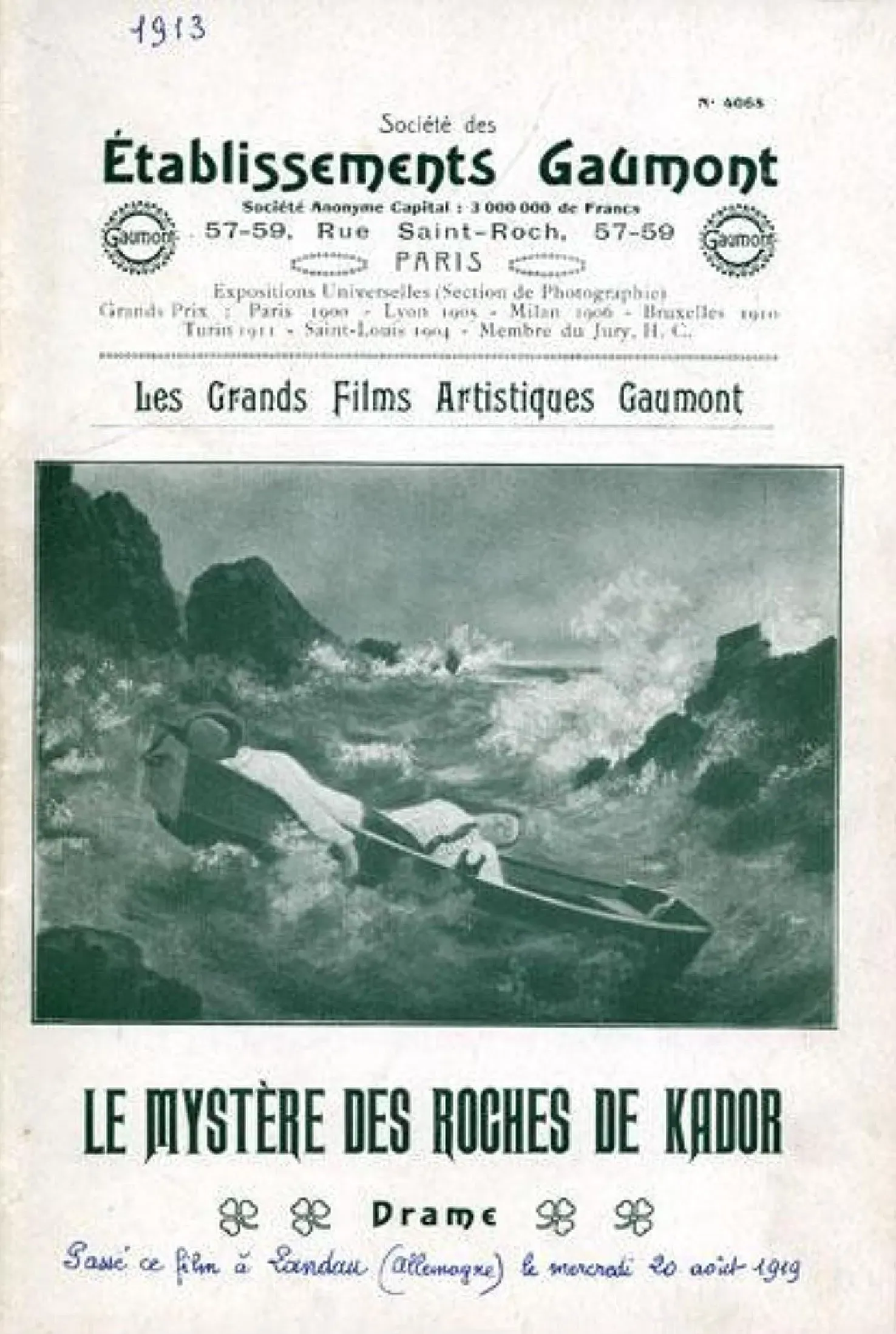 Poster of the movie The Mystery of the Rocks of Kador