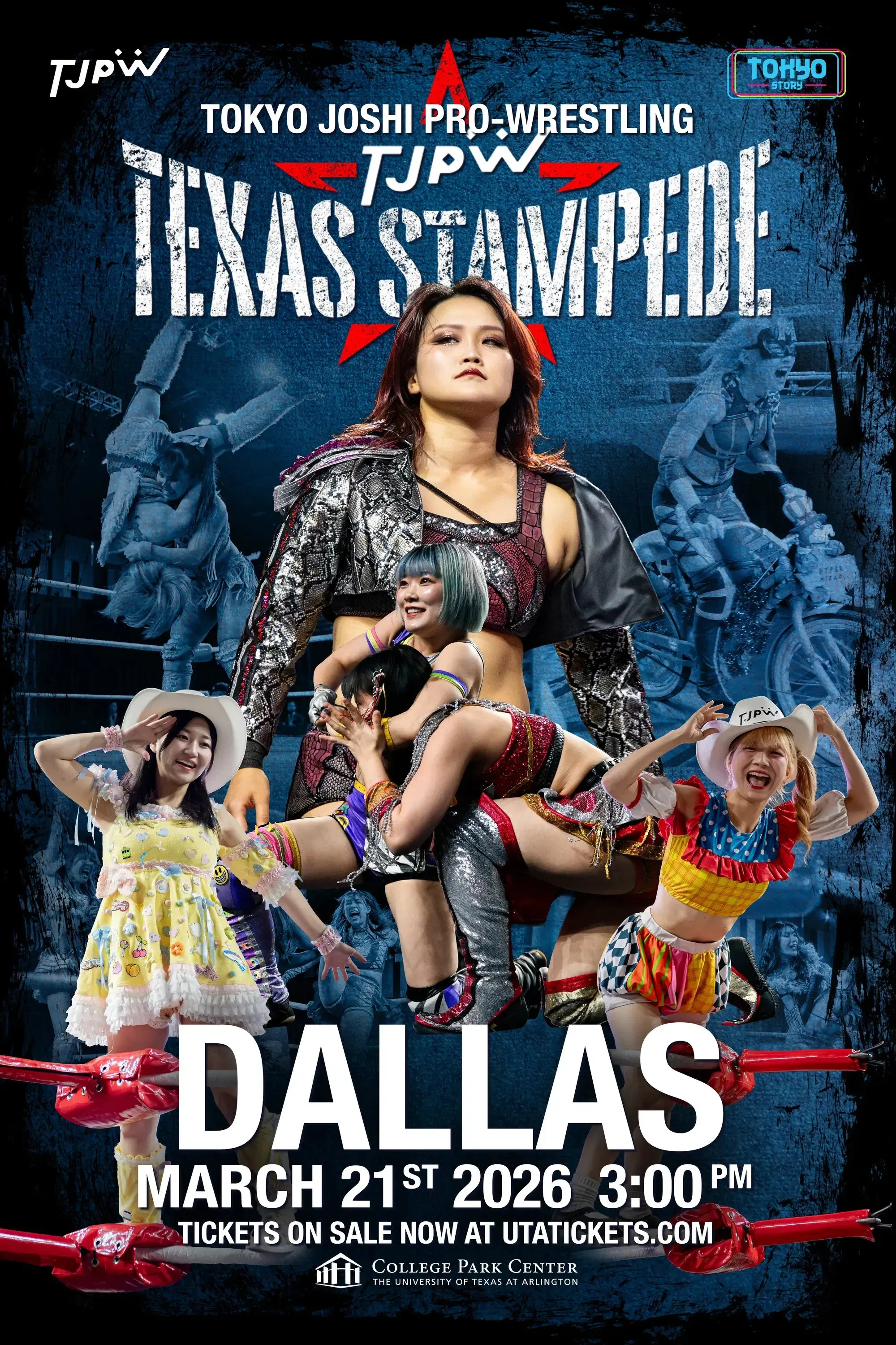 Poster for TJPW Texas Stampede in Dallas