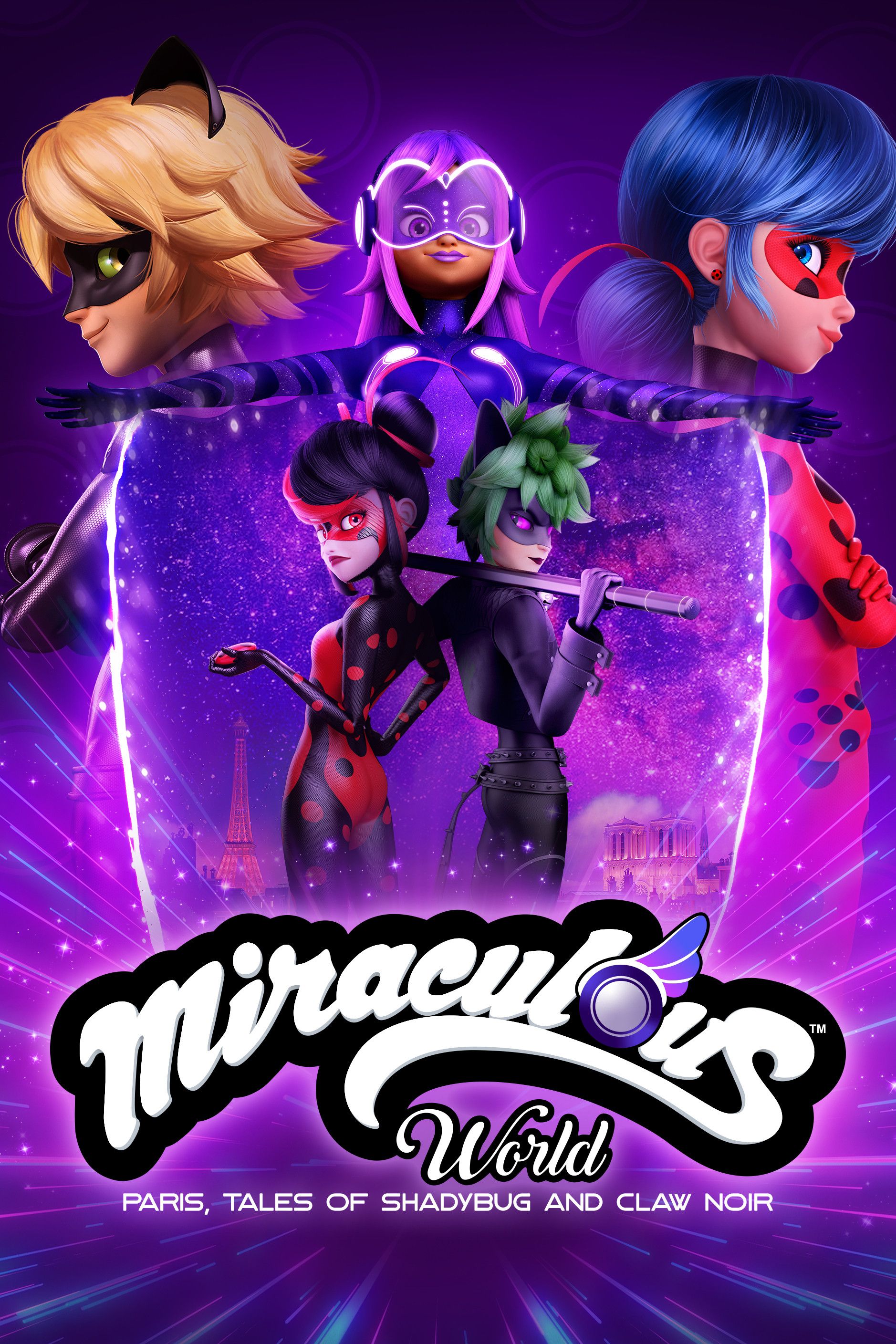 Poster of the movie Miraculous World: Paris, Tales of Shadybug and Claw Noir