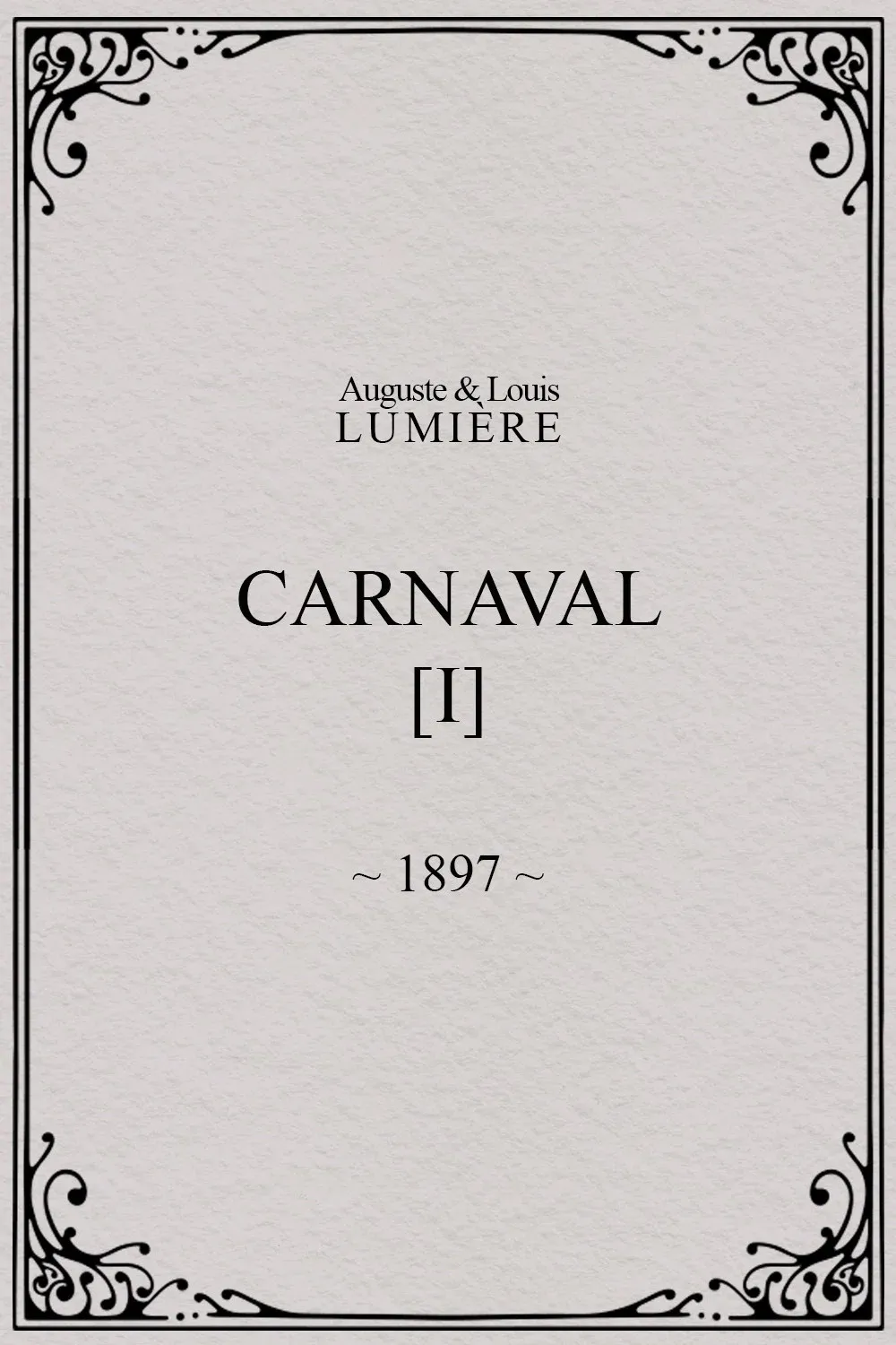 Poster for Carnaval, [I]