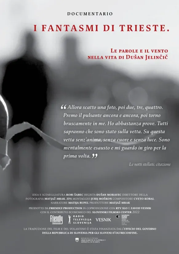 Poster for The Apparitions of Trieste, Words and Wind in the Life of Dušan Jelinčič
