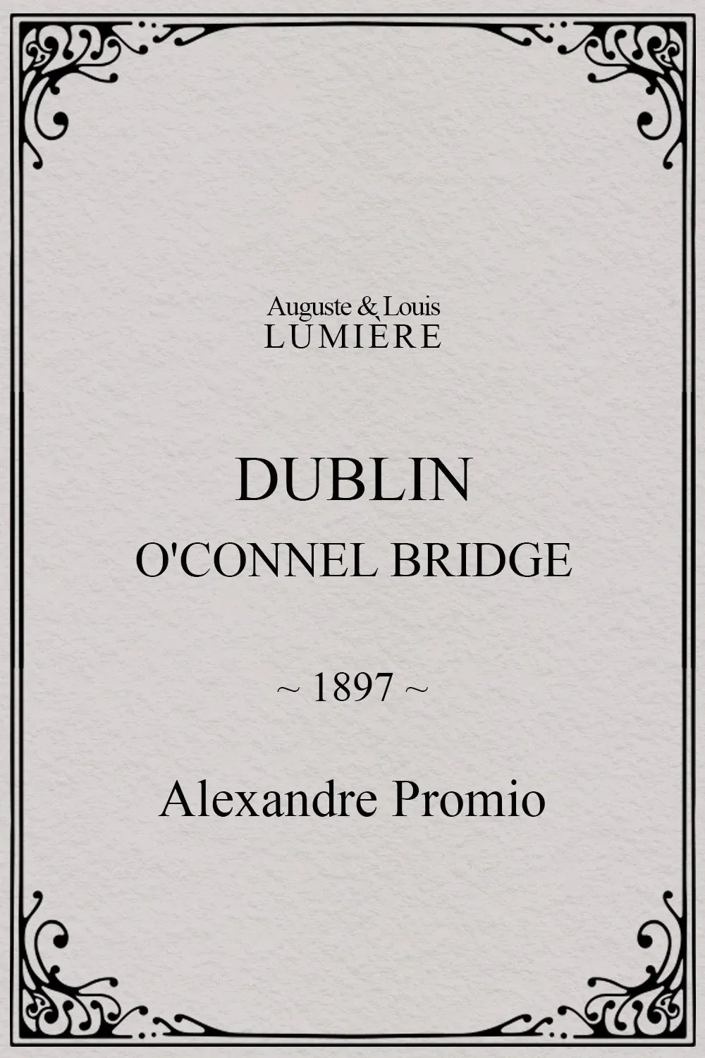 Poster for Dublin, O'Connel Bridge
