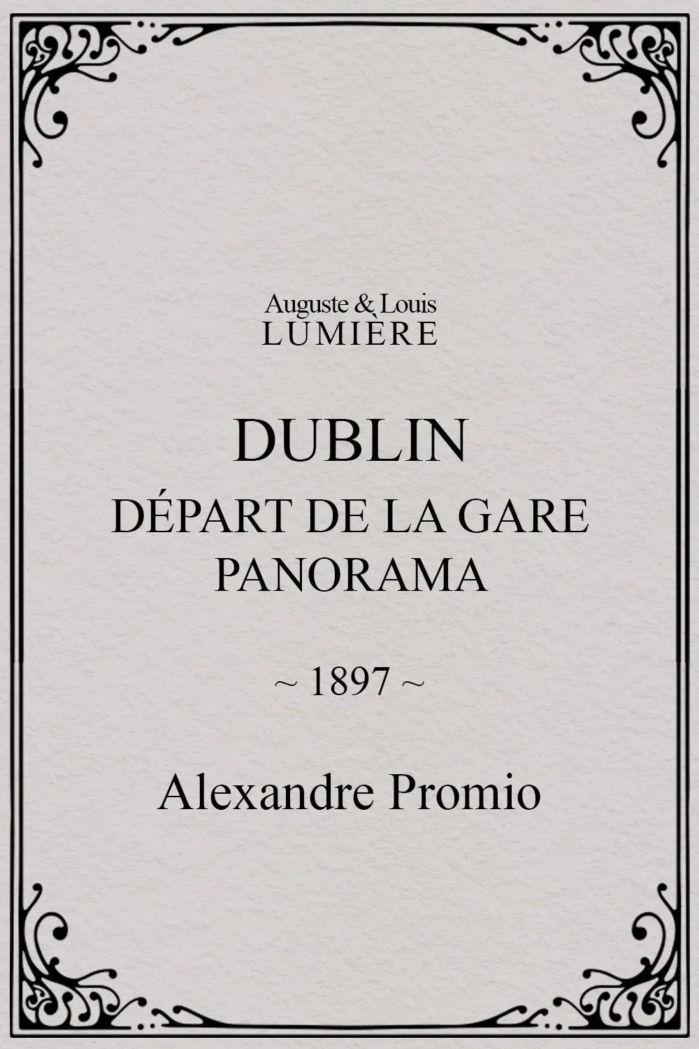 Poster for Dublin, Départ de la gare. Panorama