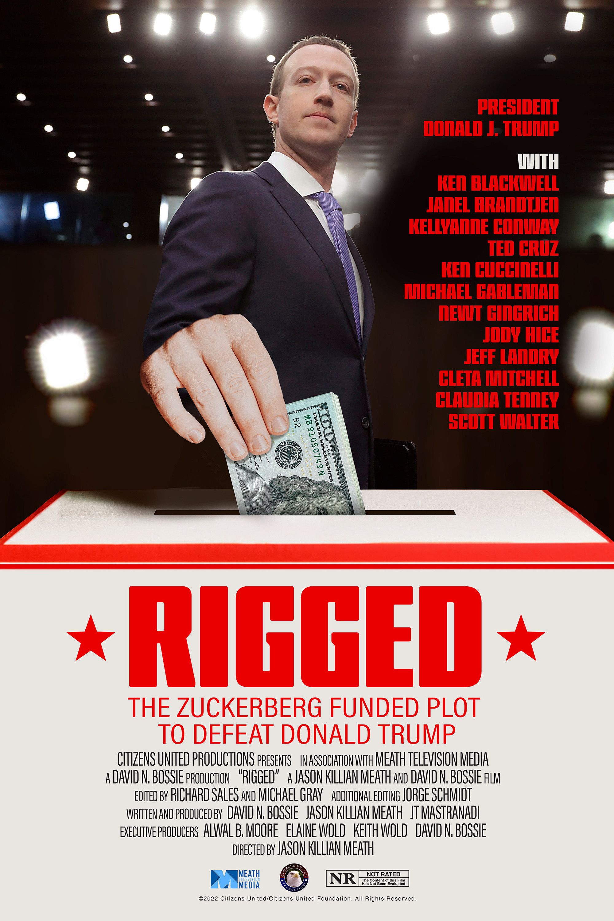 Poster of the movie Rigged: The Zuckerberg Funded Plot to Defeat Donald Trump