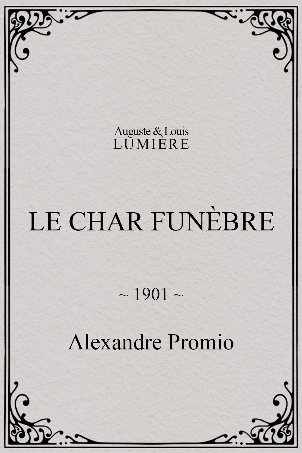 Poster for Le char funèbre