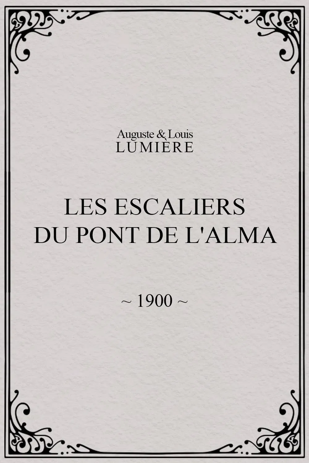 Poster of the movie Les Escaliers du Pont de l'Alma