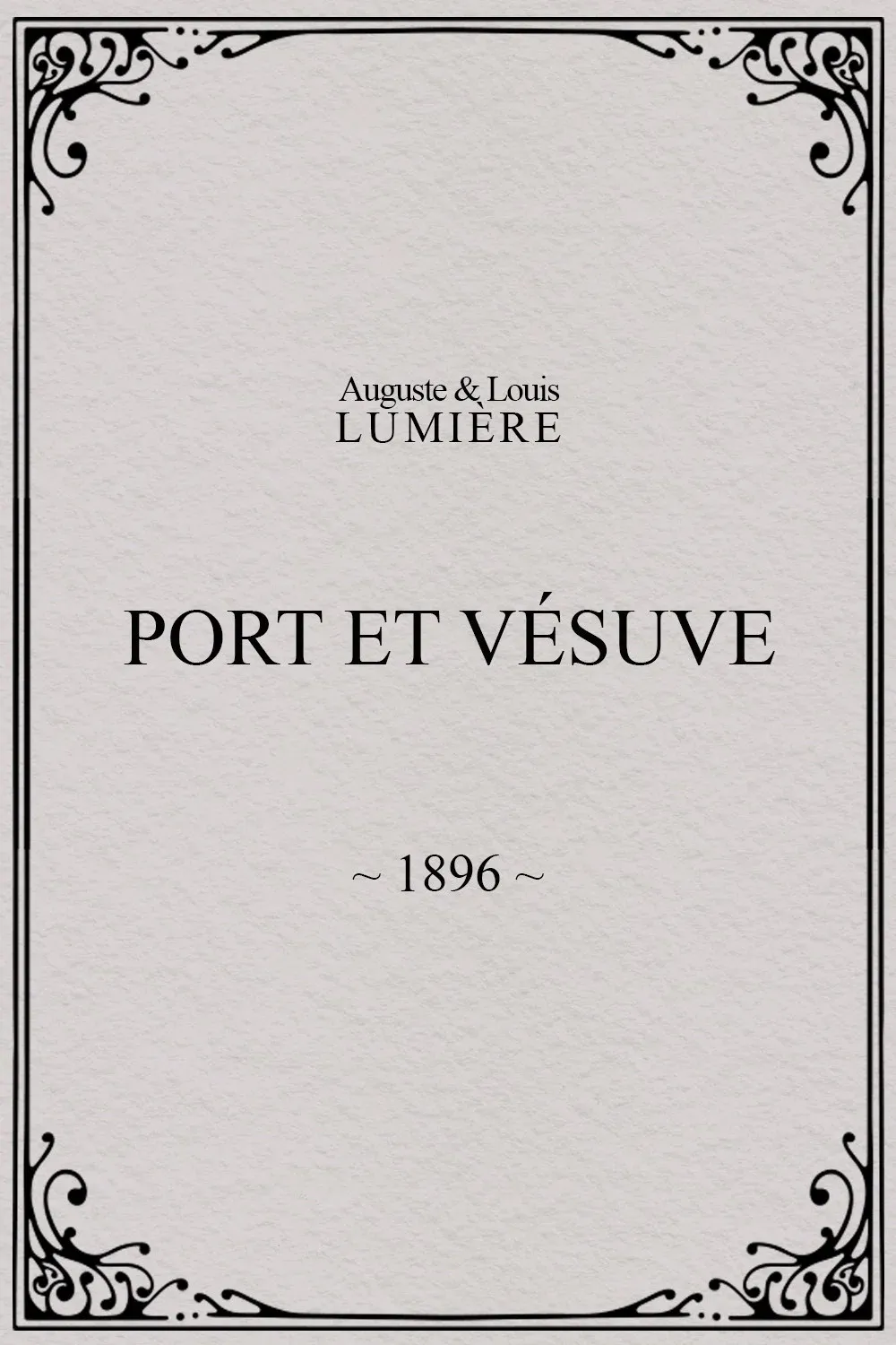 Poster for Port et Vésuve