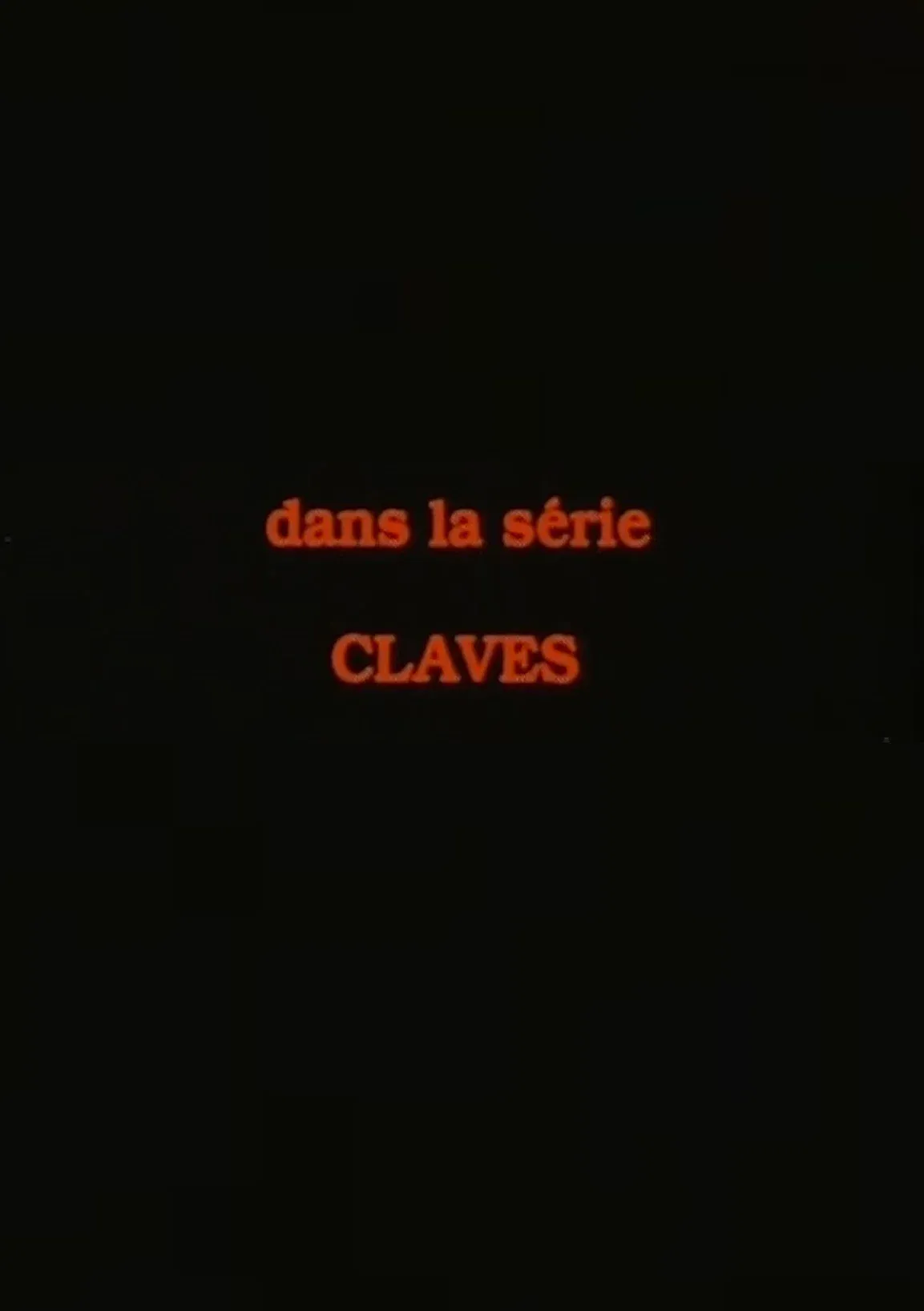 Poster for Claves, 1: How Tasty Was My Little Frenchman