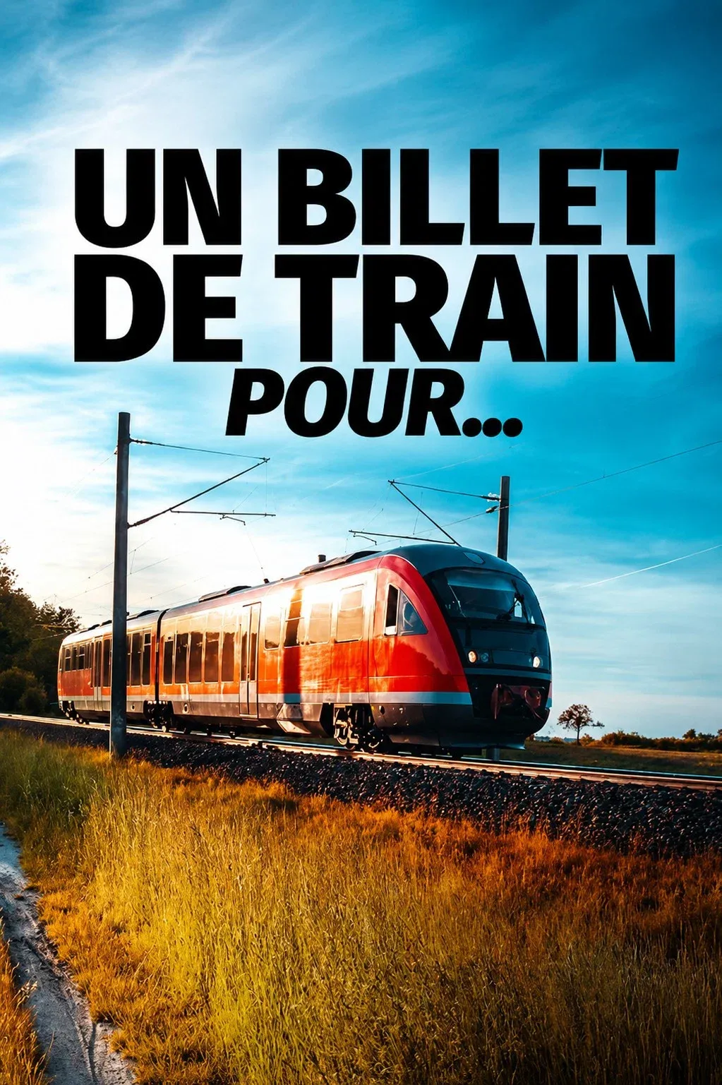 Poster of With the Train Through...