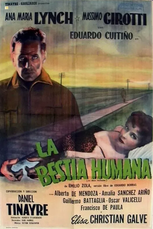 Poster of the movie La bestia humana