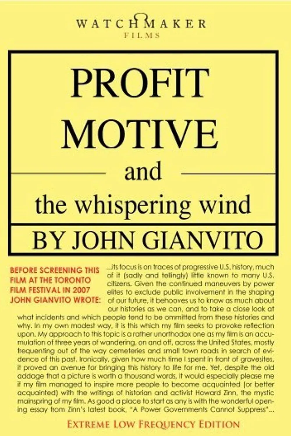Poster of the movie Profit Motive and the Whispering Wind