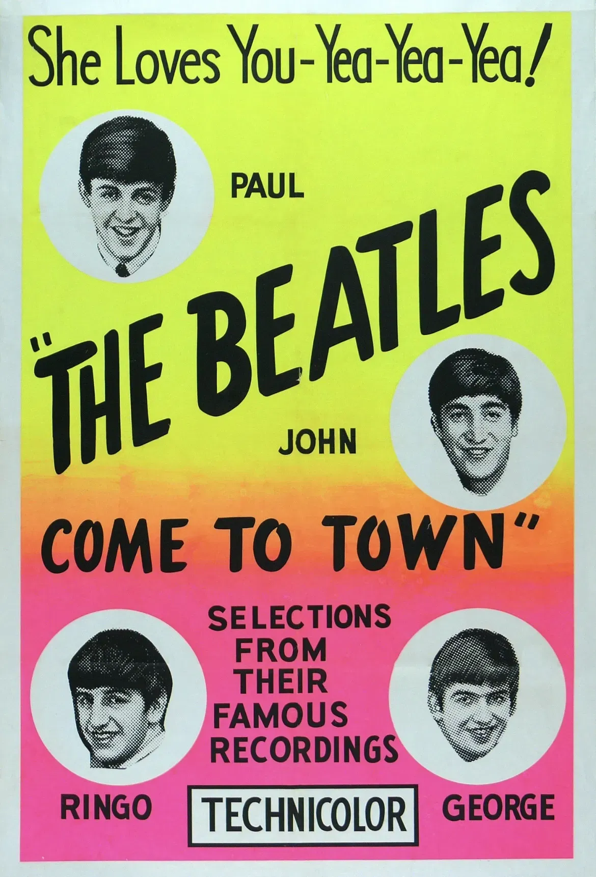 Poster of the movie The Beatles Come to Town