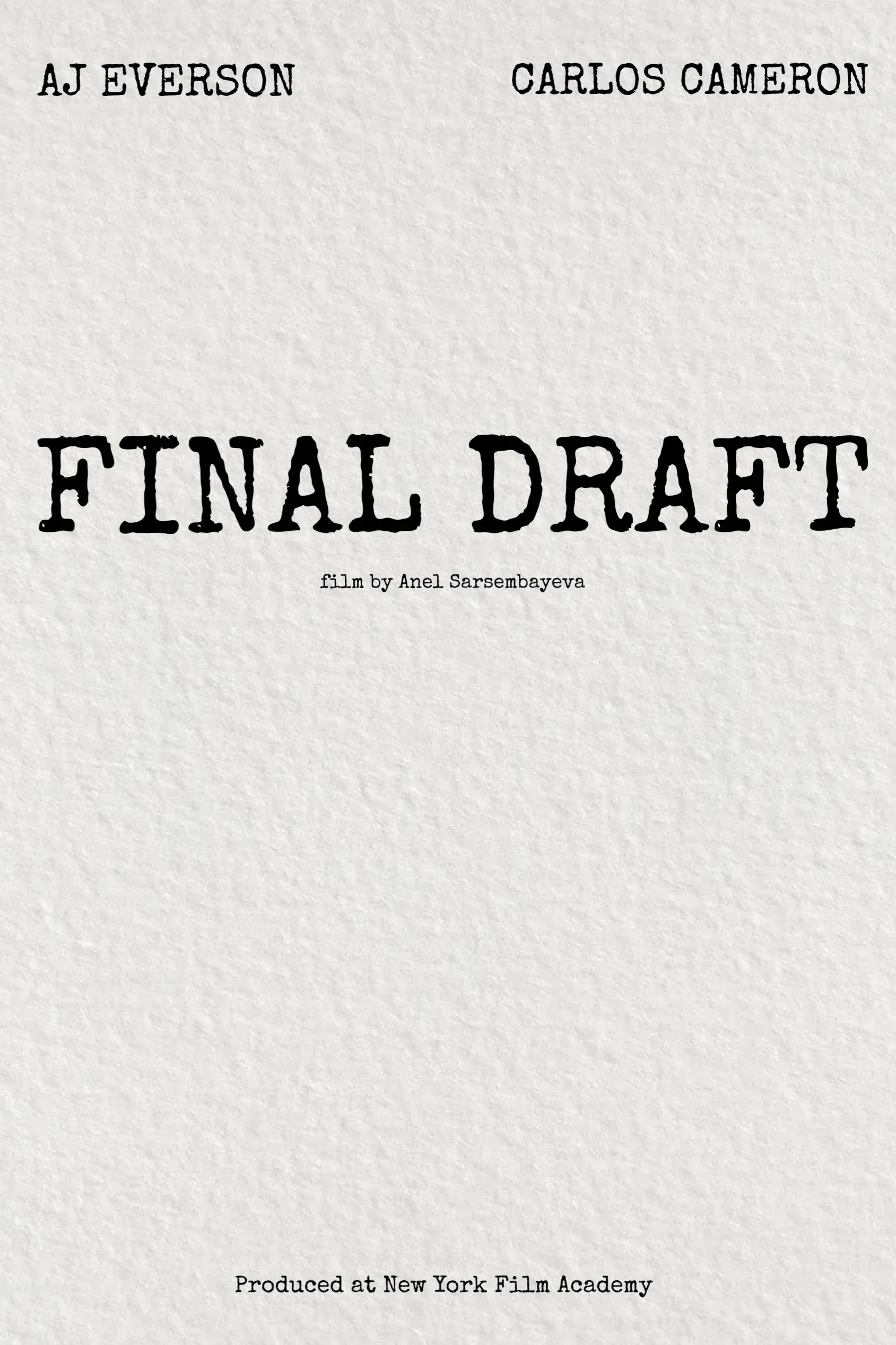 Poster for Final Draft