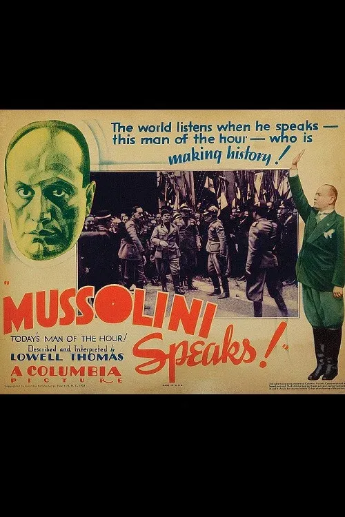 Poster for Mussolini Speaks