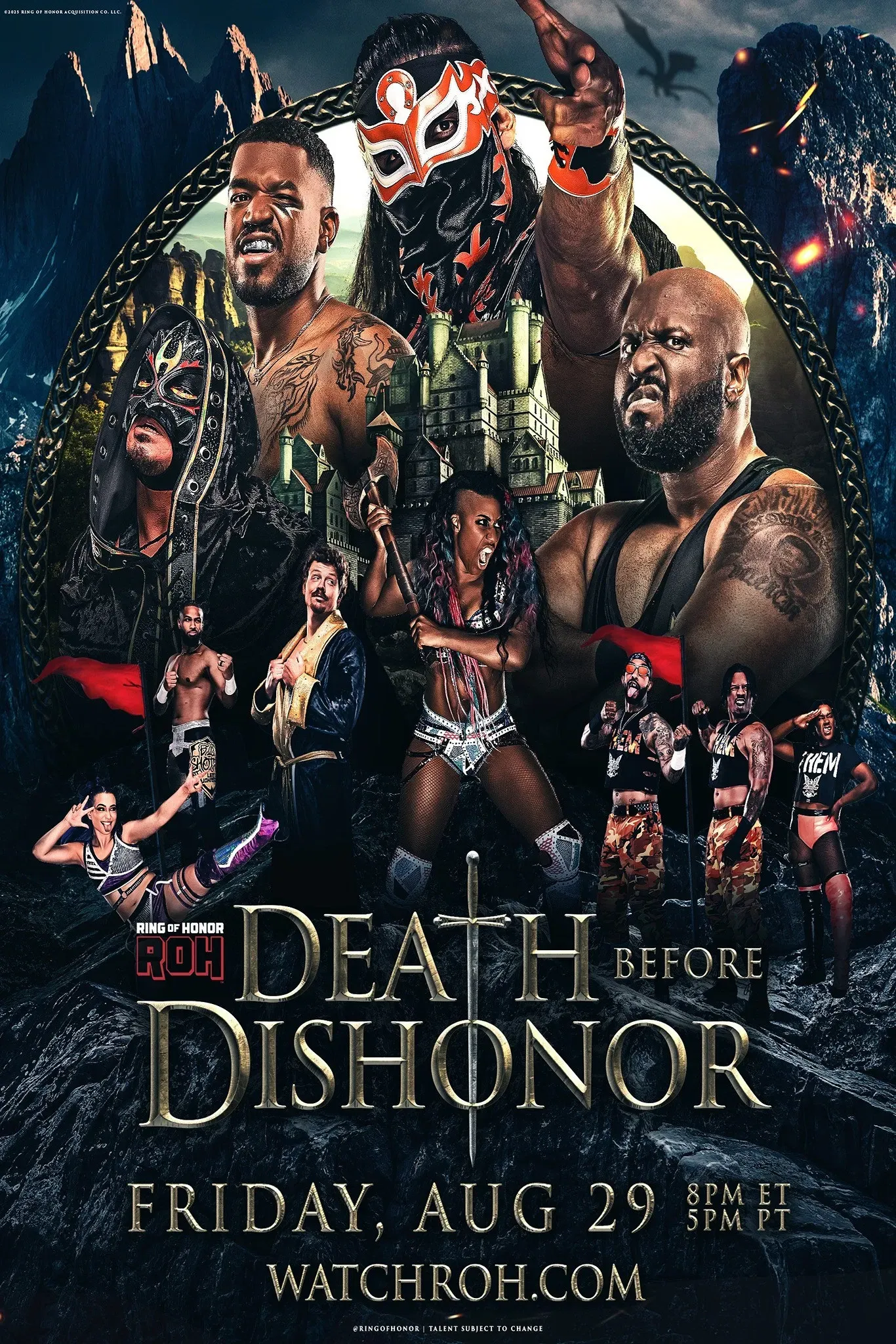 Poster of the movie ROH Death Before Dishonor 2025