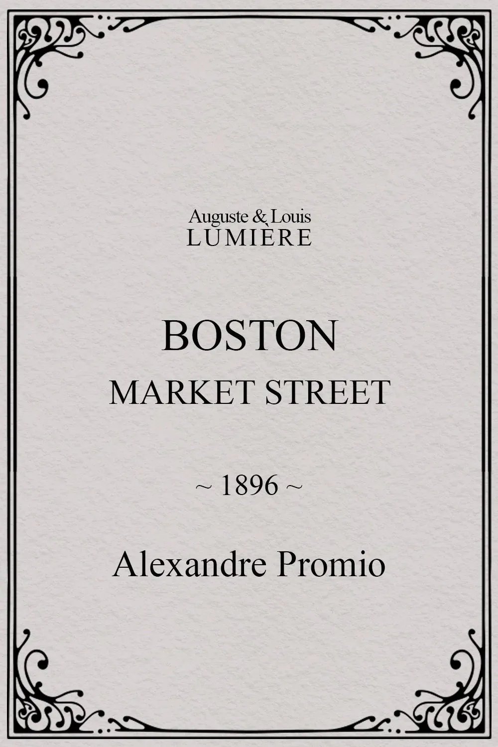 Poster for Boston, Market street