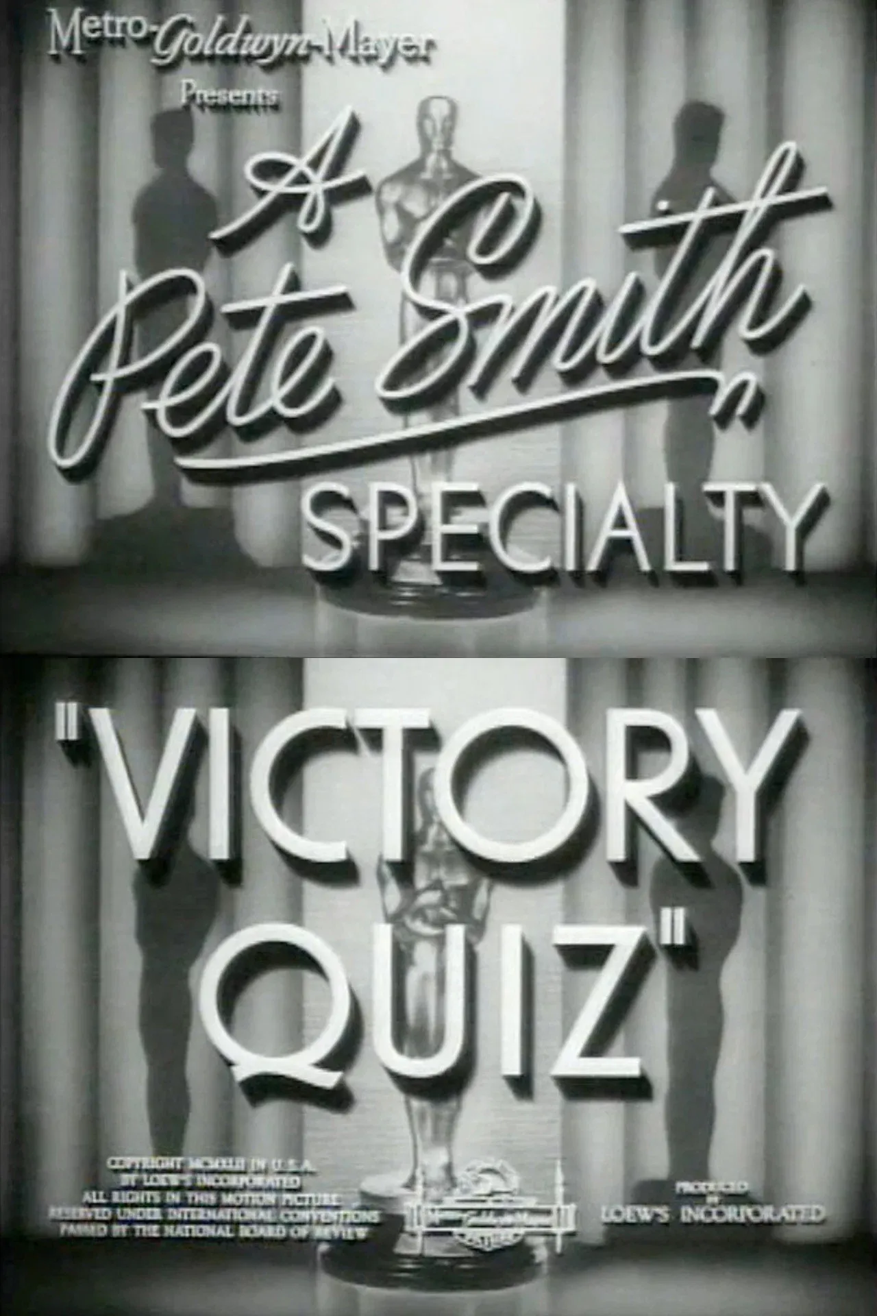 Poster for Victory Quiz