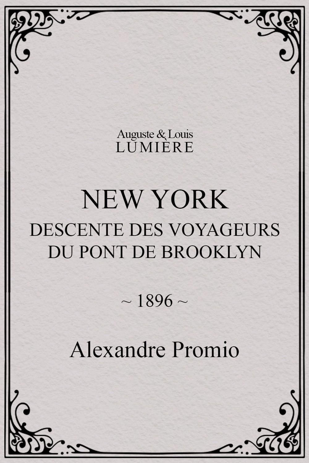 Poster of the movie Passengers Descending from the Brooklyn Bridge