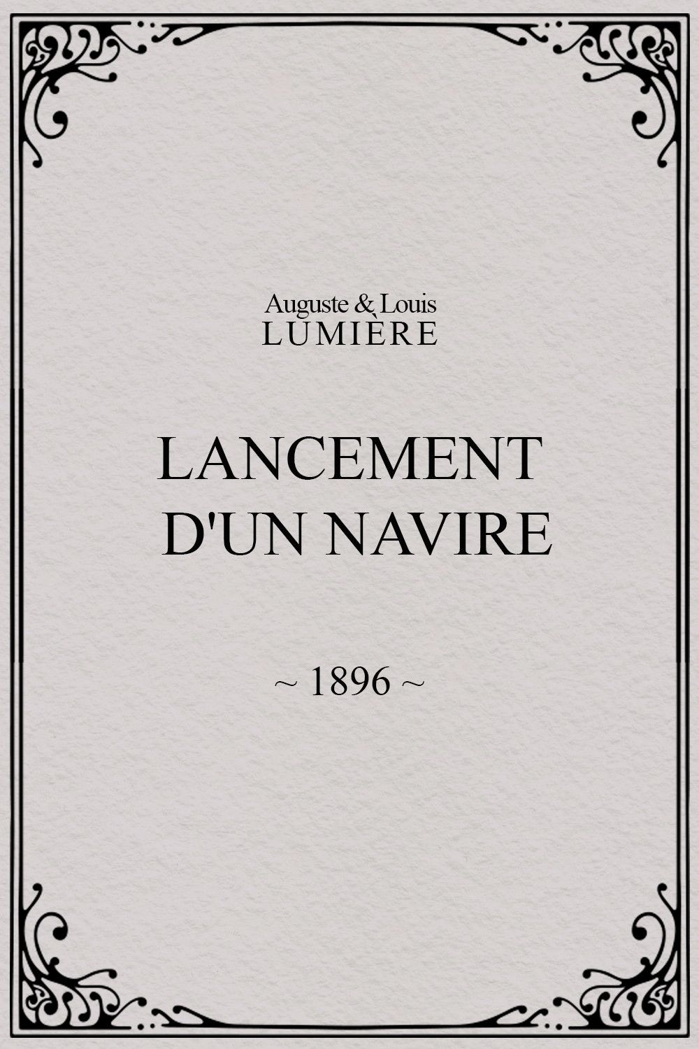 Poster of the movie Lancement d'un navire