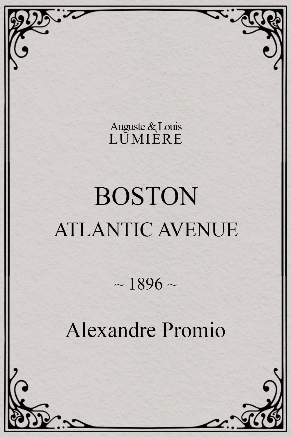 Poster for Boston, Atlantic avenue
