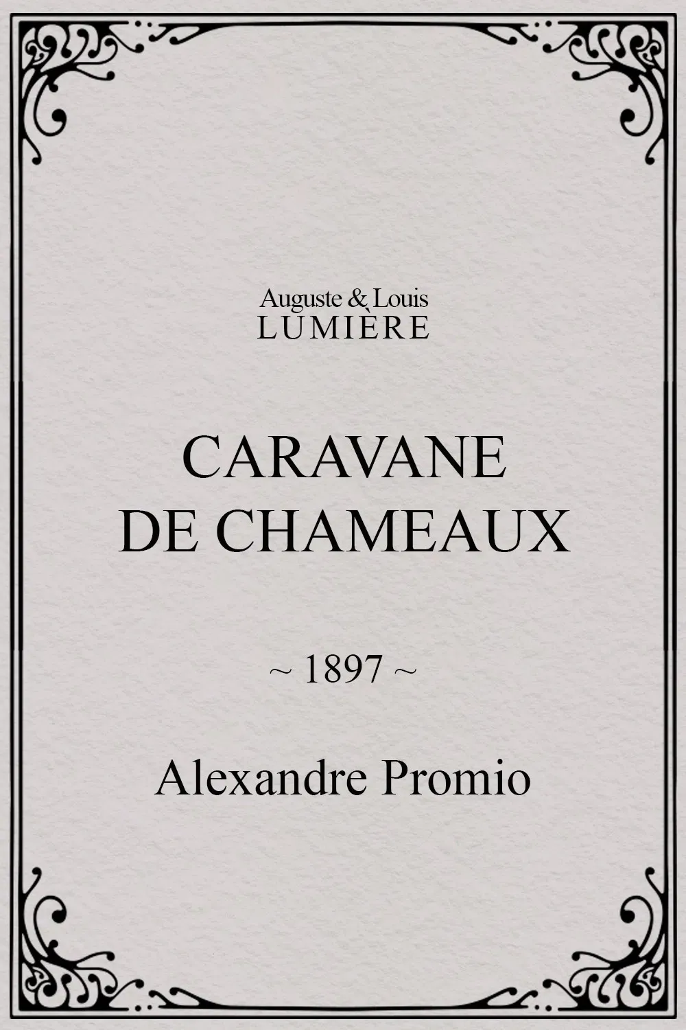 Poster of the movie Caravane de chameaux