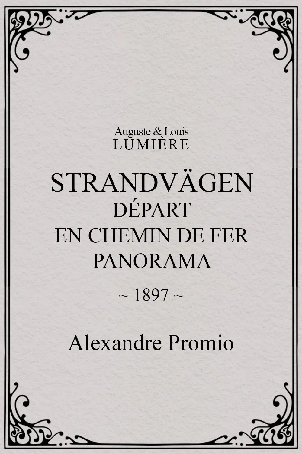 Poster of the movie Saltsjöbaden : départ en chemin de fer, panorama