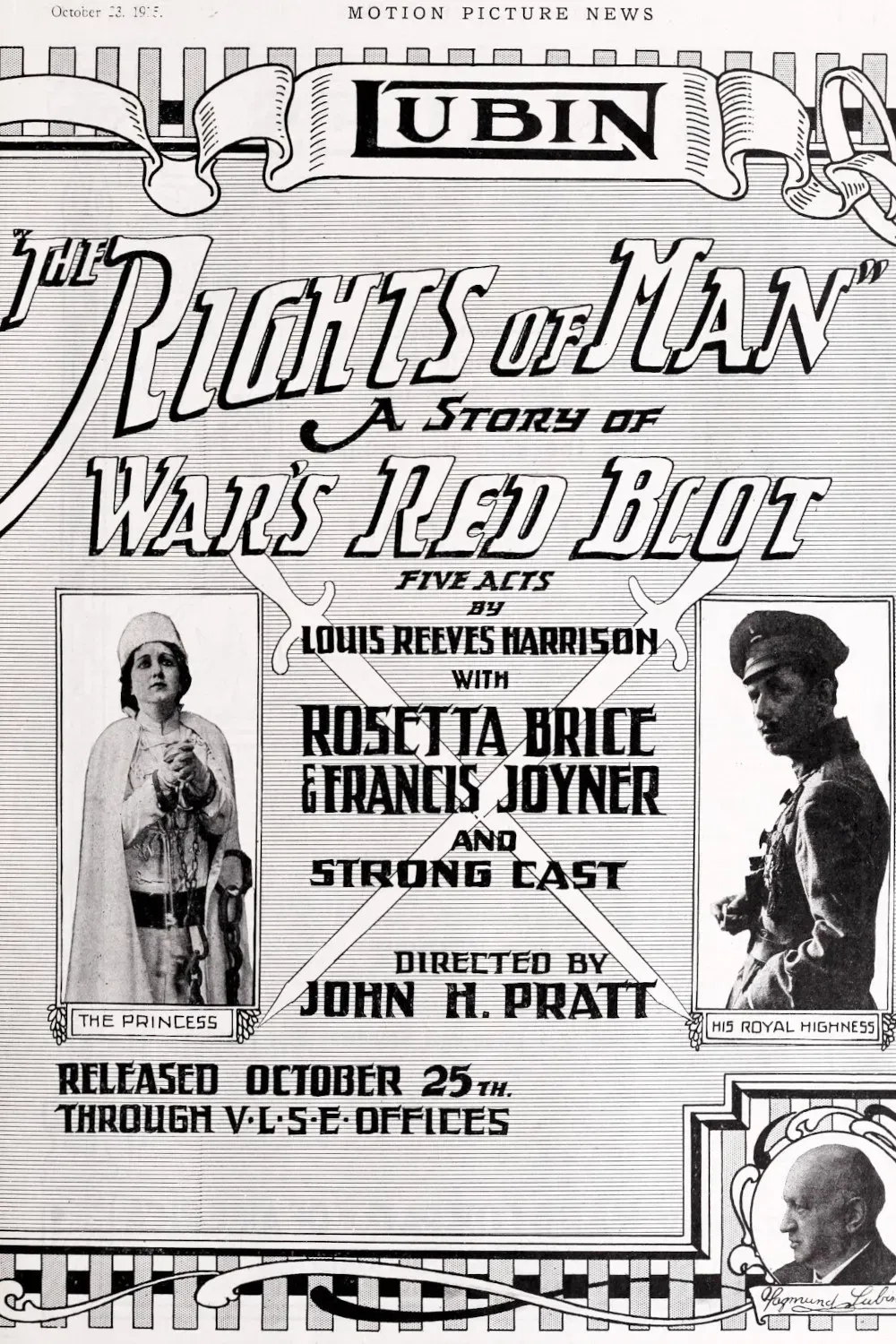 Poster for The Rights of Man: A Story of War's Red Blotch