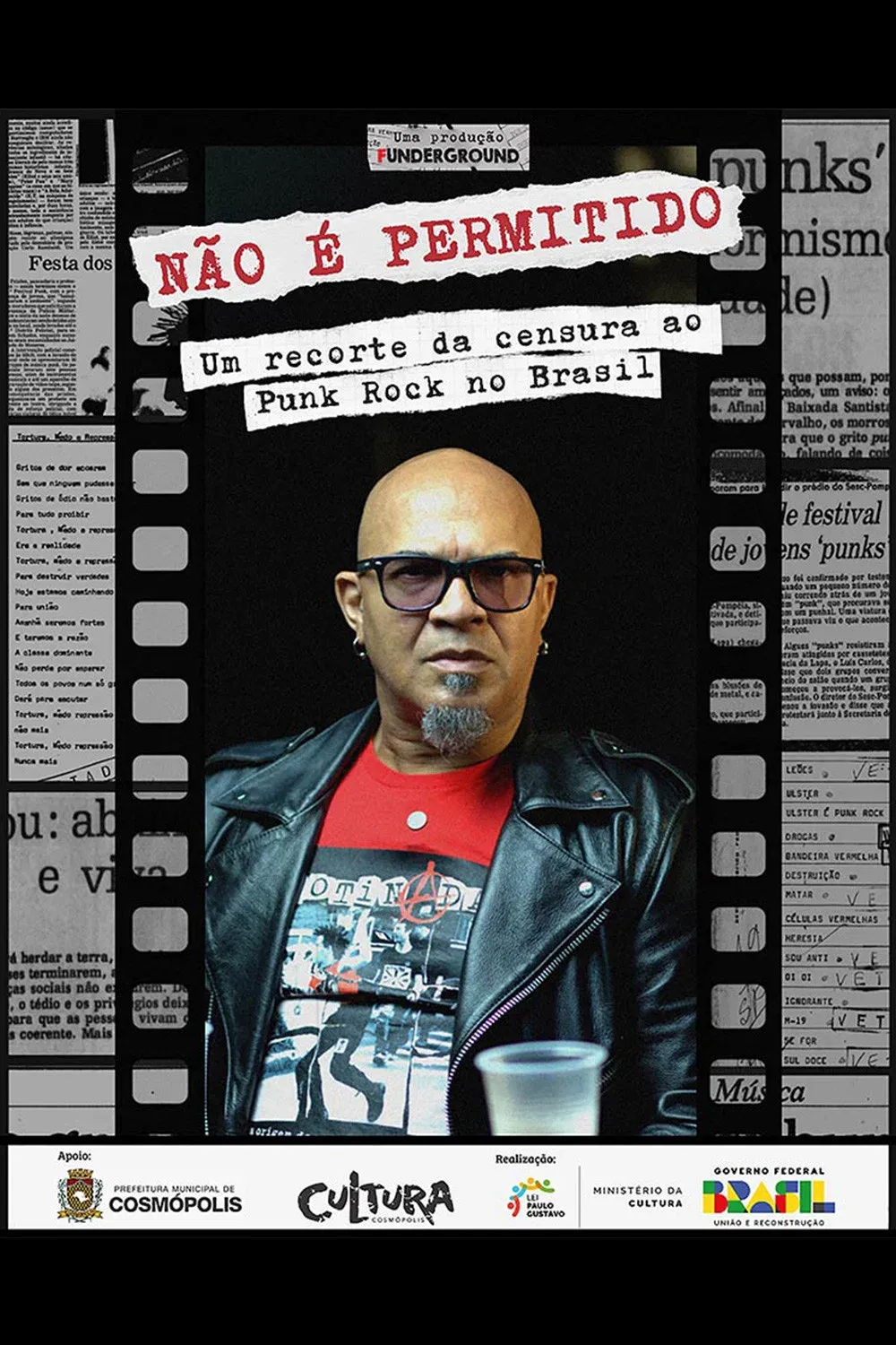 Poster for Não é Permitido: um recorte da censura ao Punk Rock no Brasil