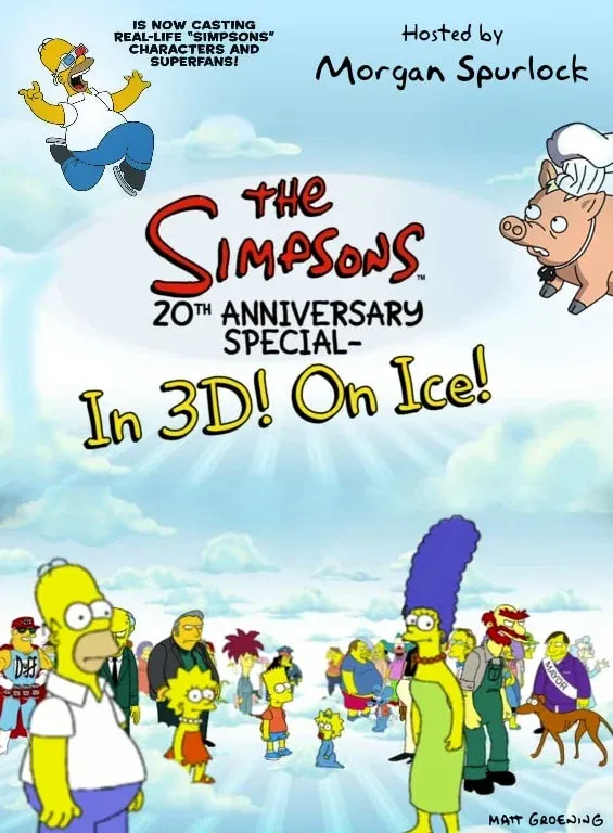 Poster for The Simpsons 20th Anniversary Special - In 3D! On Ice!