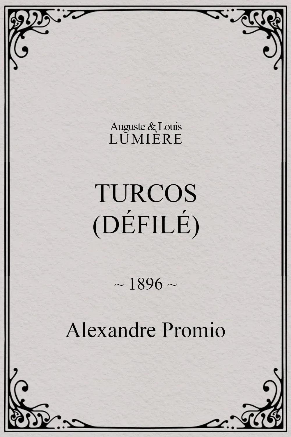 Poster for Turcos (défilé)
