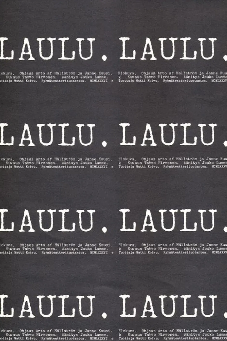 Poster for Laulu