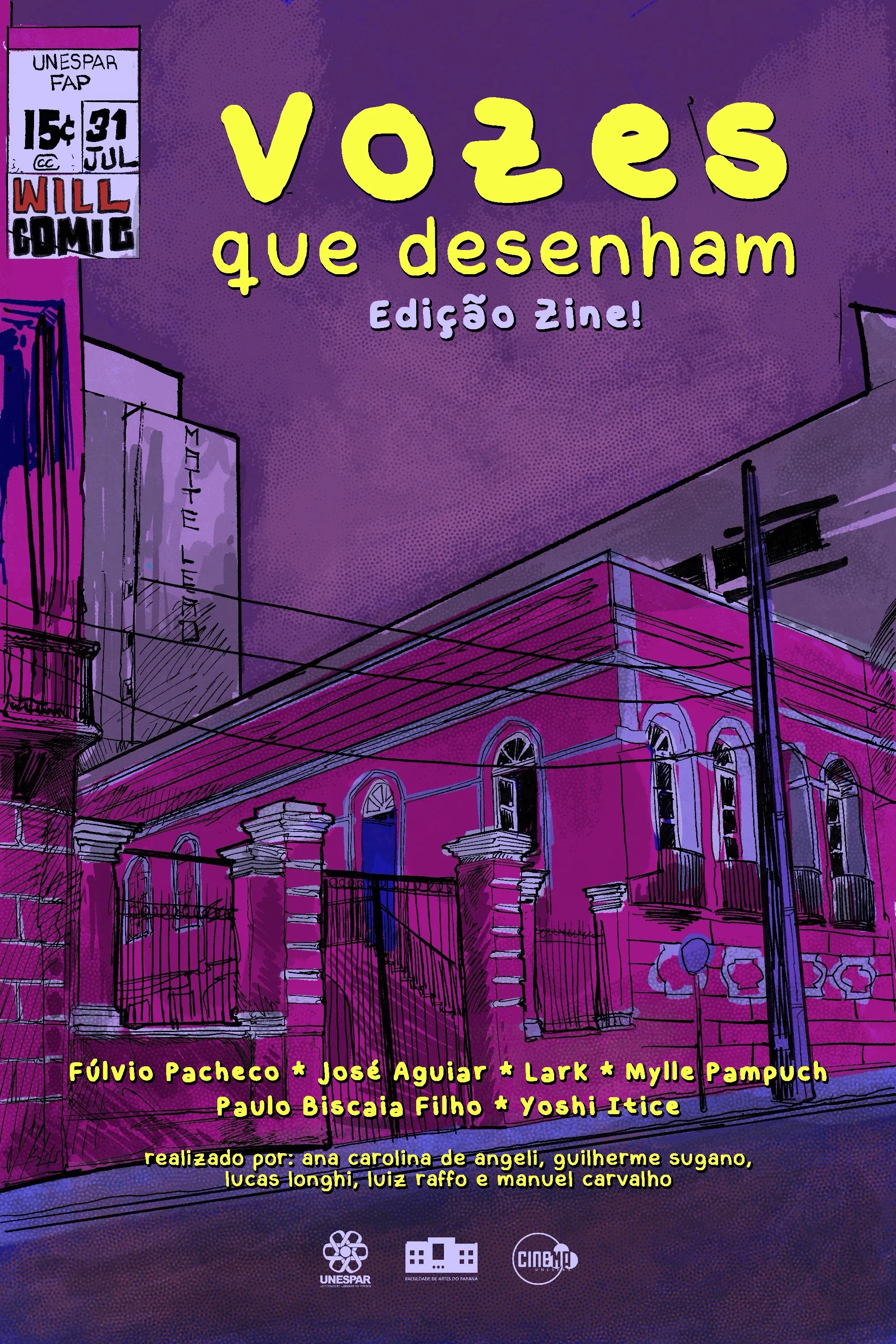 Poster for Vozes que Desenham: Edição Zine!