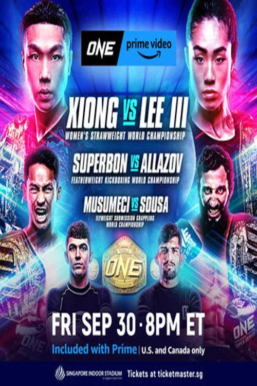 Poster for ONE on Prime Video 2: Xiong vs. Lee III