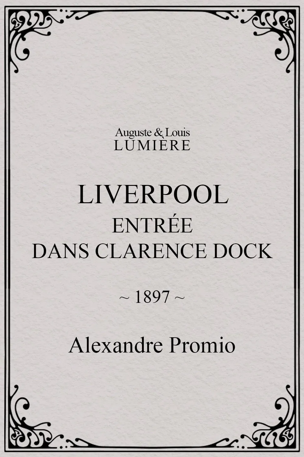 Poster for Liverpool, entrée dans Clarence Dock