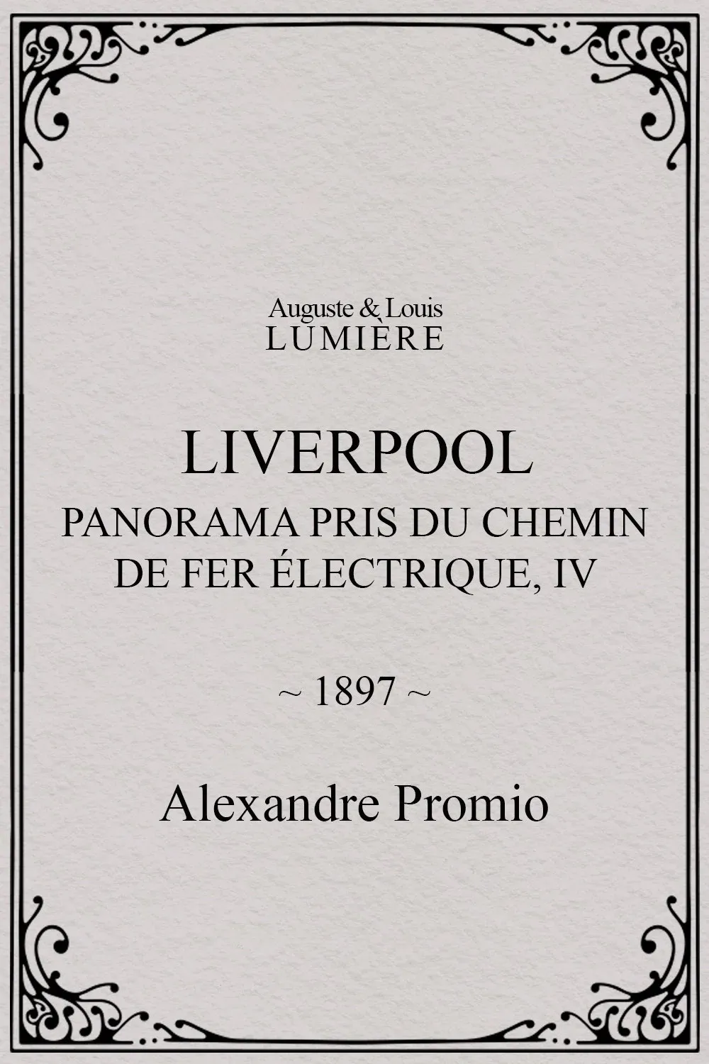 Poster for Liverpool, panorama pris du chemin de fer électrique, IV