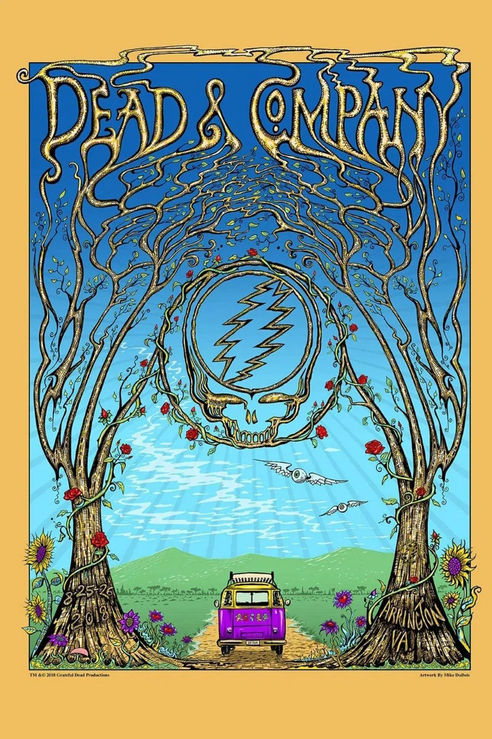 Poster for Dead & Company: 2018-08-25 LOCKN' Music Festival, Arrington, VA