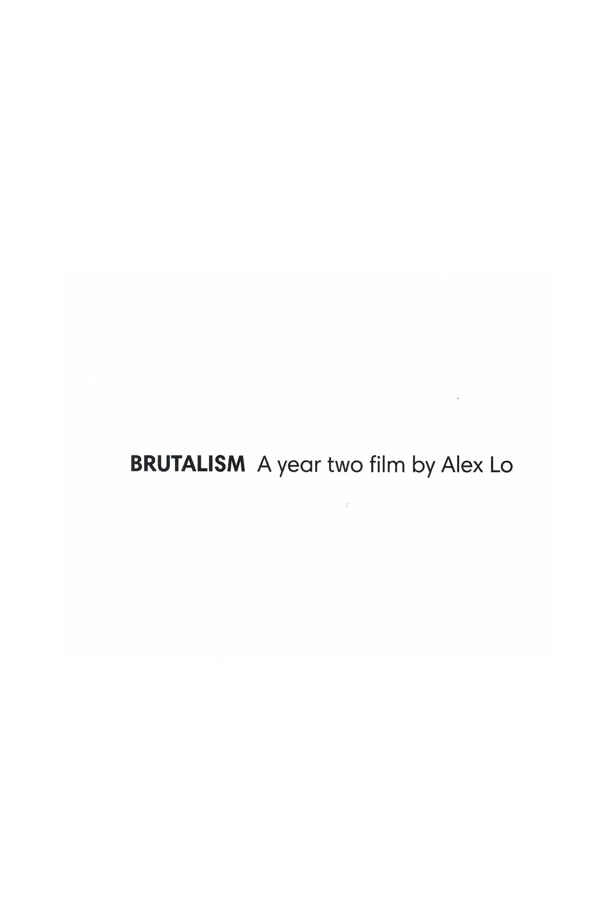 Poster for BRUTALISM