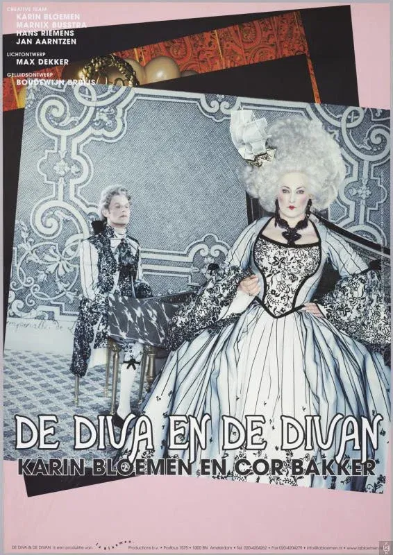 Poster for Karin Bloemen & Cor Bakker: De Diva & De Divan