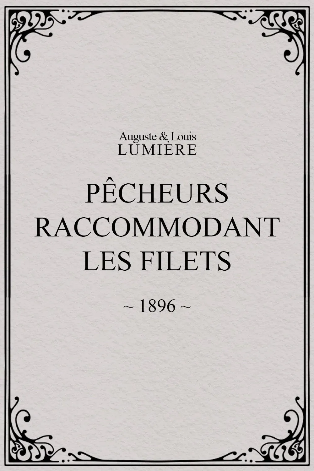 Poster for Pêcheurs raccommodant les filets