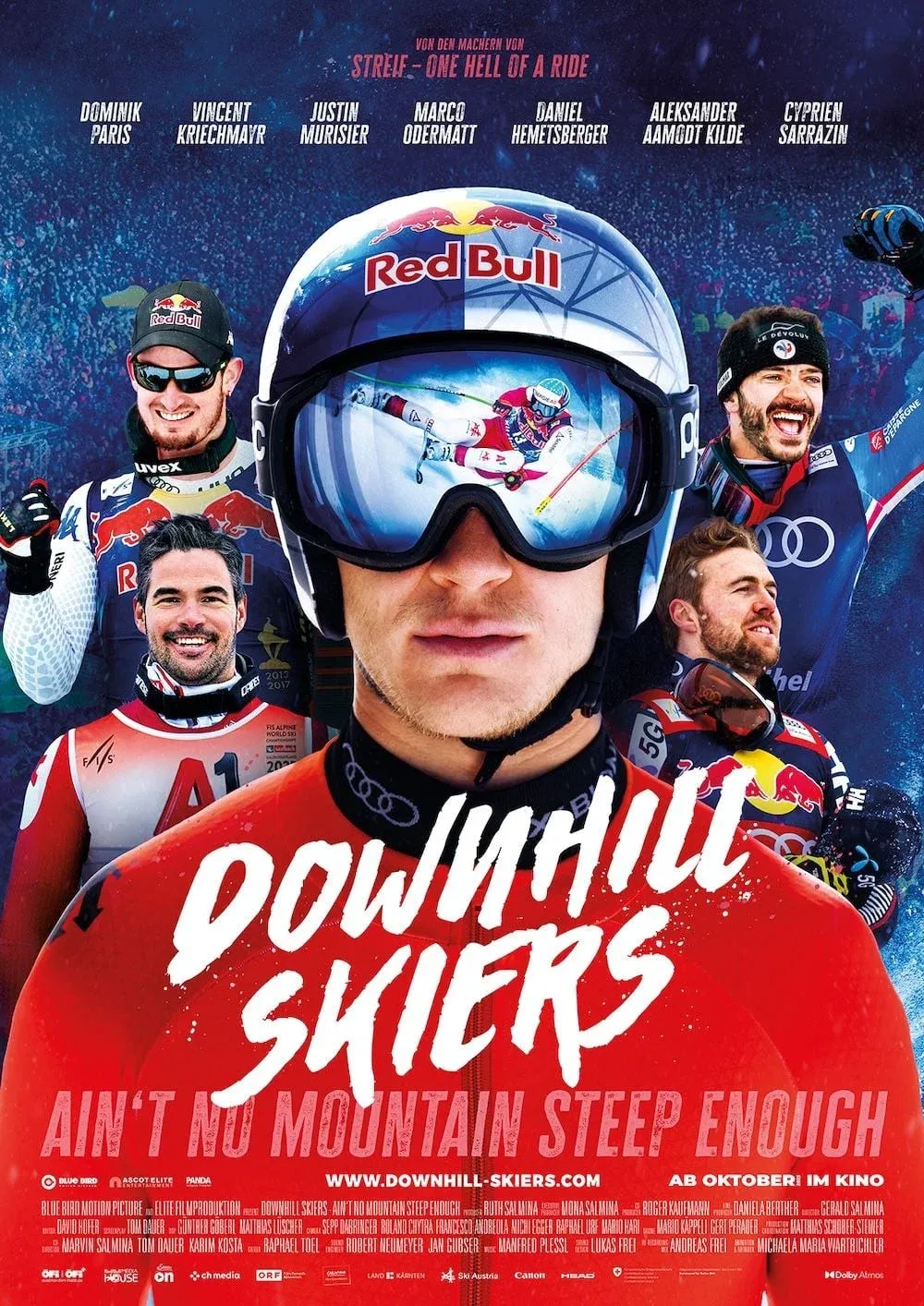 Poster for Downhill Skiers – Ain’t No Mountain Steep Enough