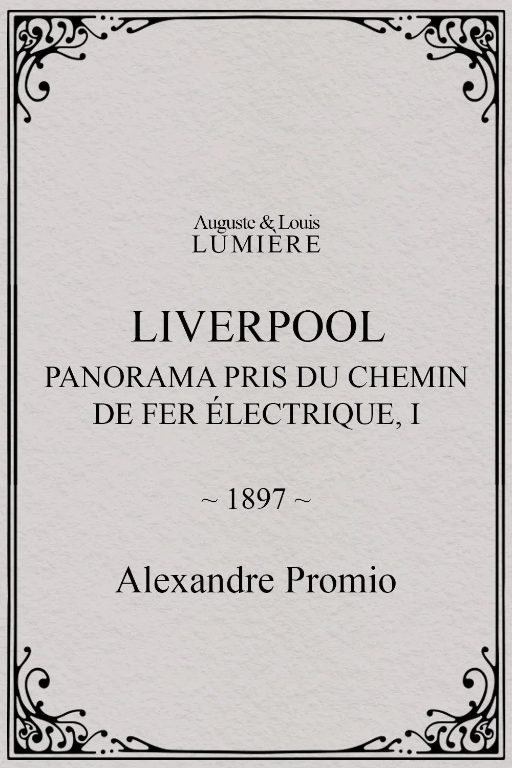 Poster for Liverpool, panorama pris du chemin de fer électrique, I