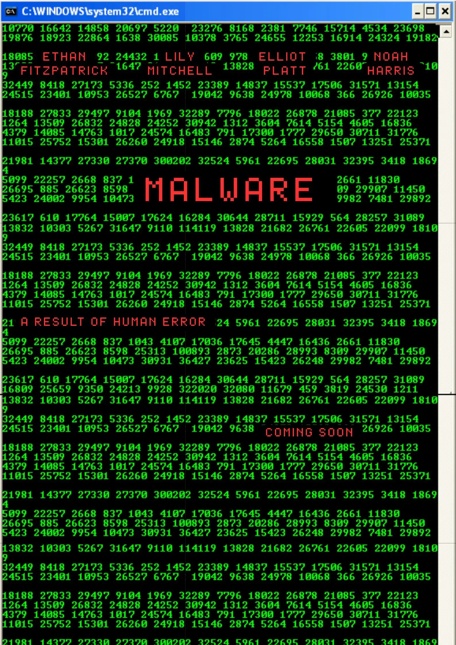 Poster for MALWARE