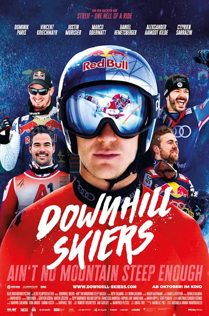 Poster for Downhill Skiers – Ain’t No Mountain Steep Enough