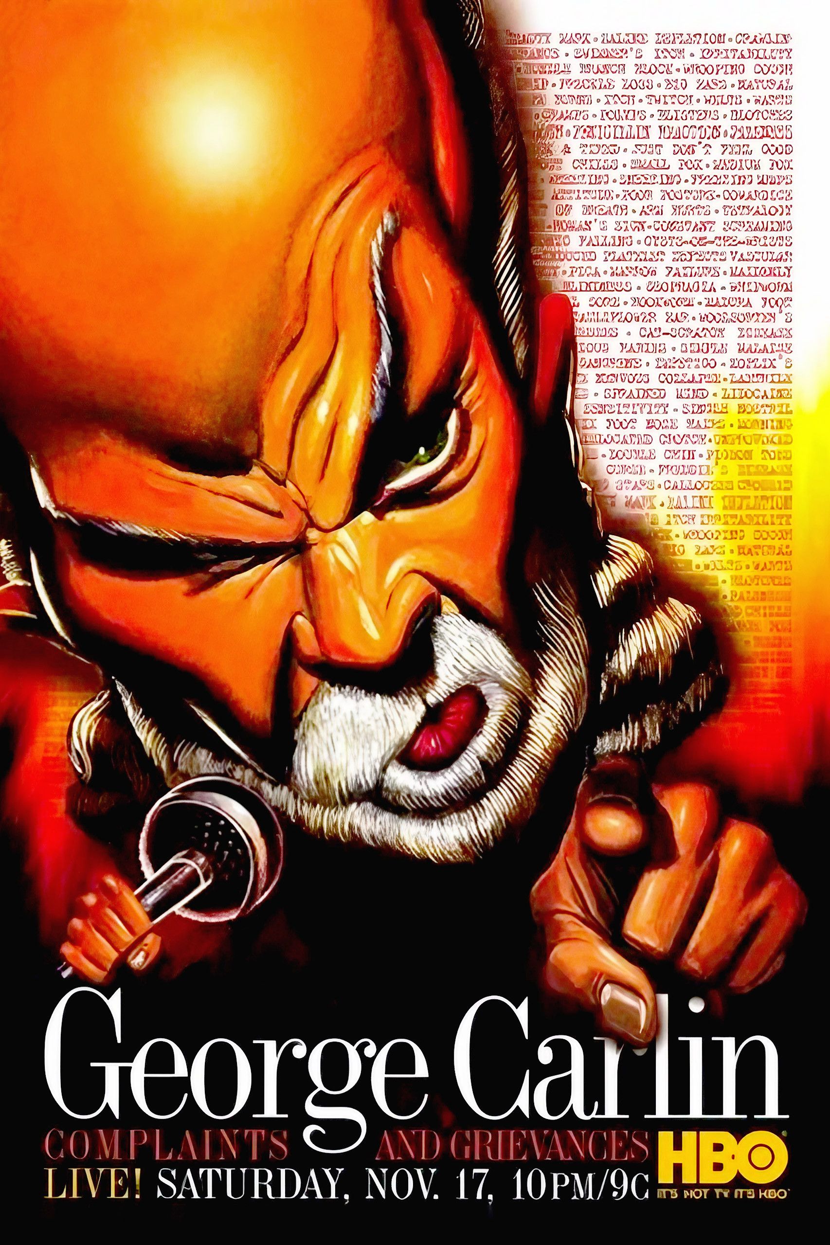 Poster of the movie George Carlin: Complaints & Grievances