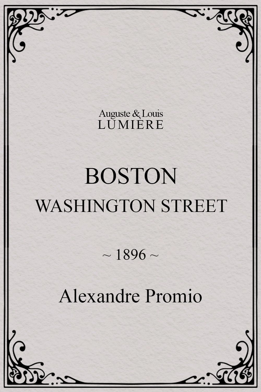 Poster for Boston, Washington street